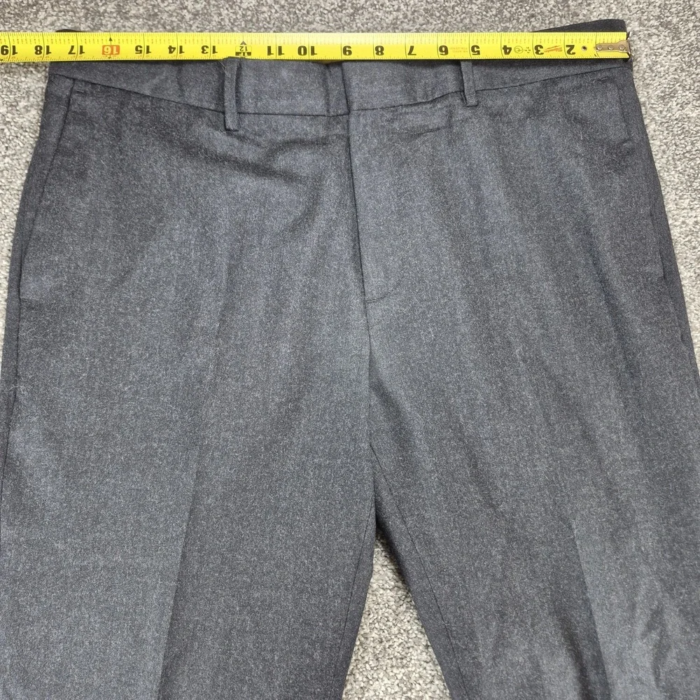 Banana Republic Pants Mens 35x30 Gray Vitale Barberis Canonico Flannel 120s Wool